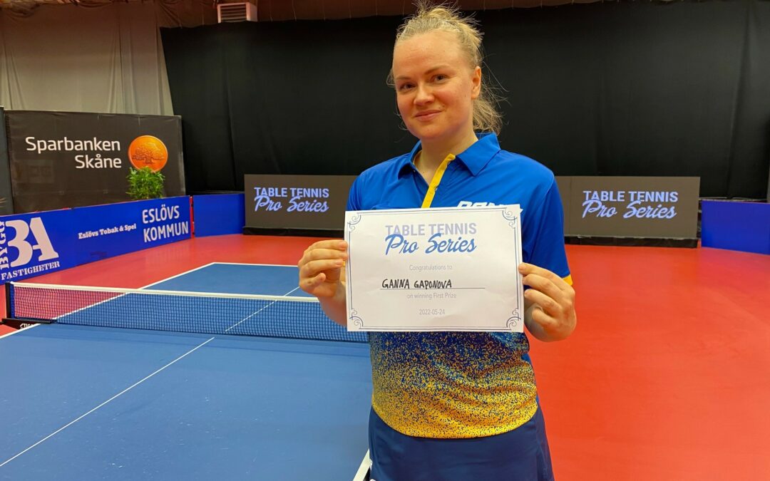 Ganna Gaponova with a great win